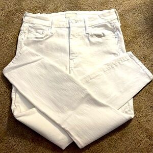 Mother white denim size 26